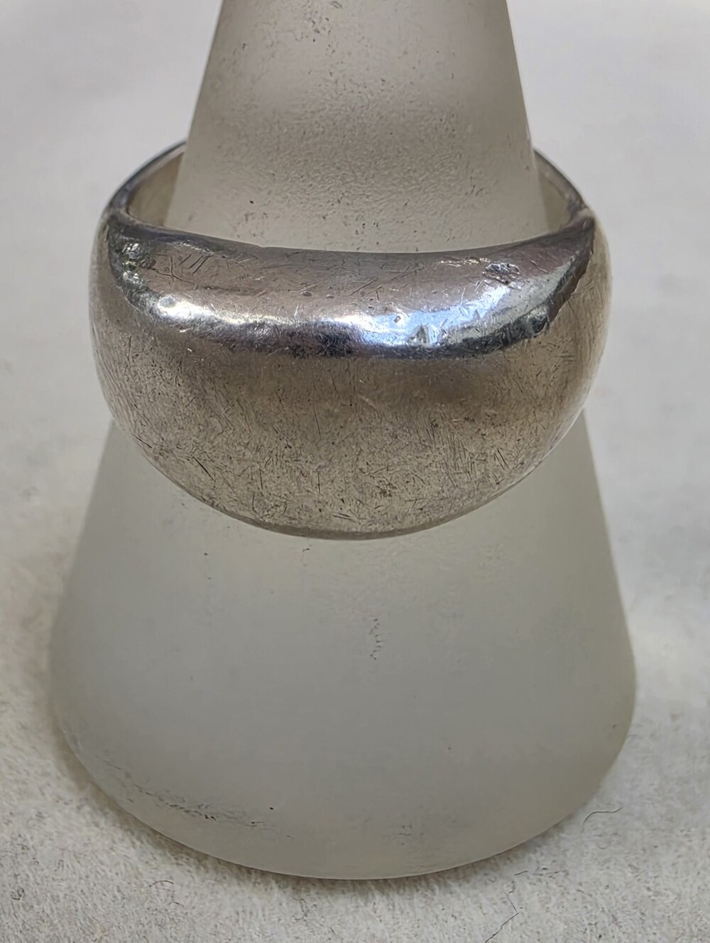 Vintage Taxco Mexico 925 Sterling Silver Heavy Dome Band Ring Size 8.5 • 11.56g